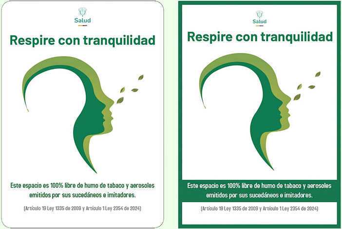 diseño señalizacion espacios libre de humo