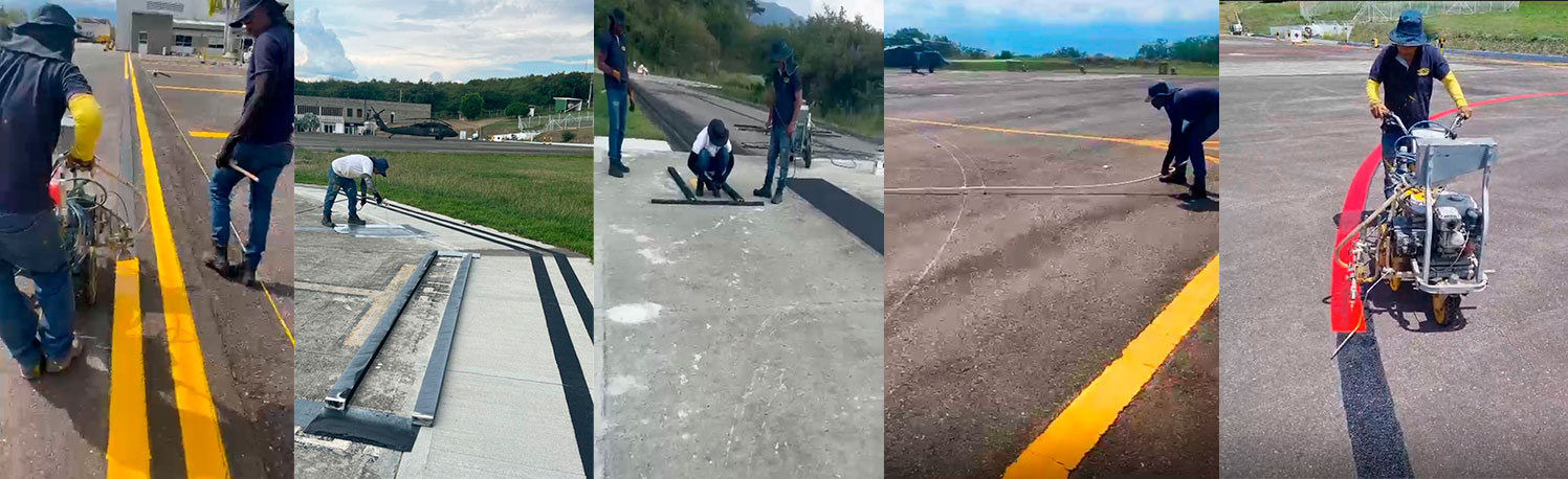 Demarcación de helipuertos