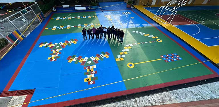 demarcacion canchas interactivas cali