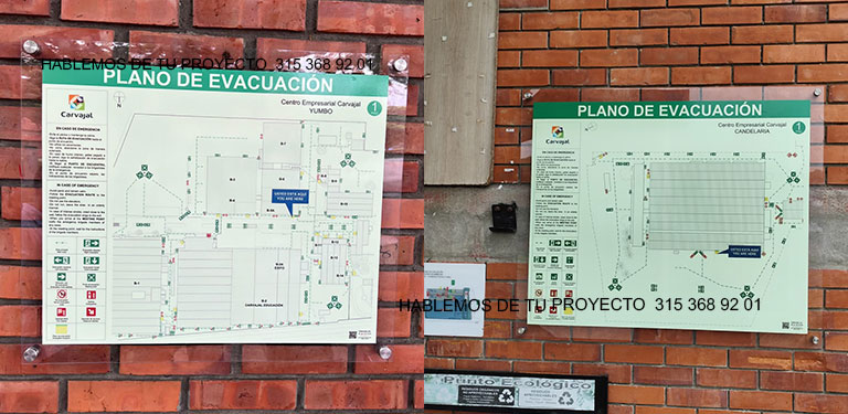 planos de evacuacion fotoluminiscente