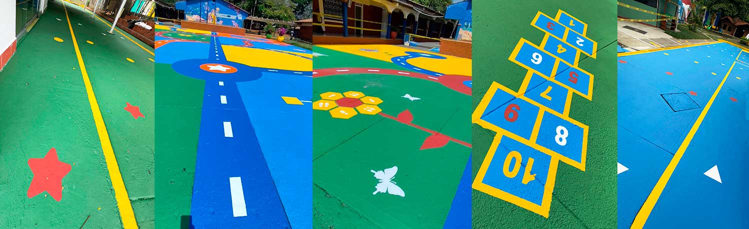 pinturas antideslizantes para espacios escolares