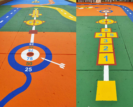 servicio de demarcacion de juegos infantiles